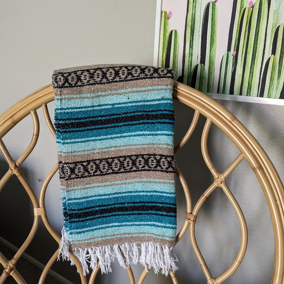 MEXICANA Other Authentic Hand Woven Blanket Falsa Mexican Blanket Poshmark